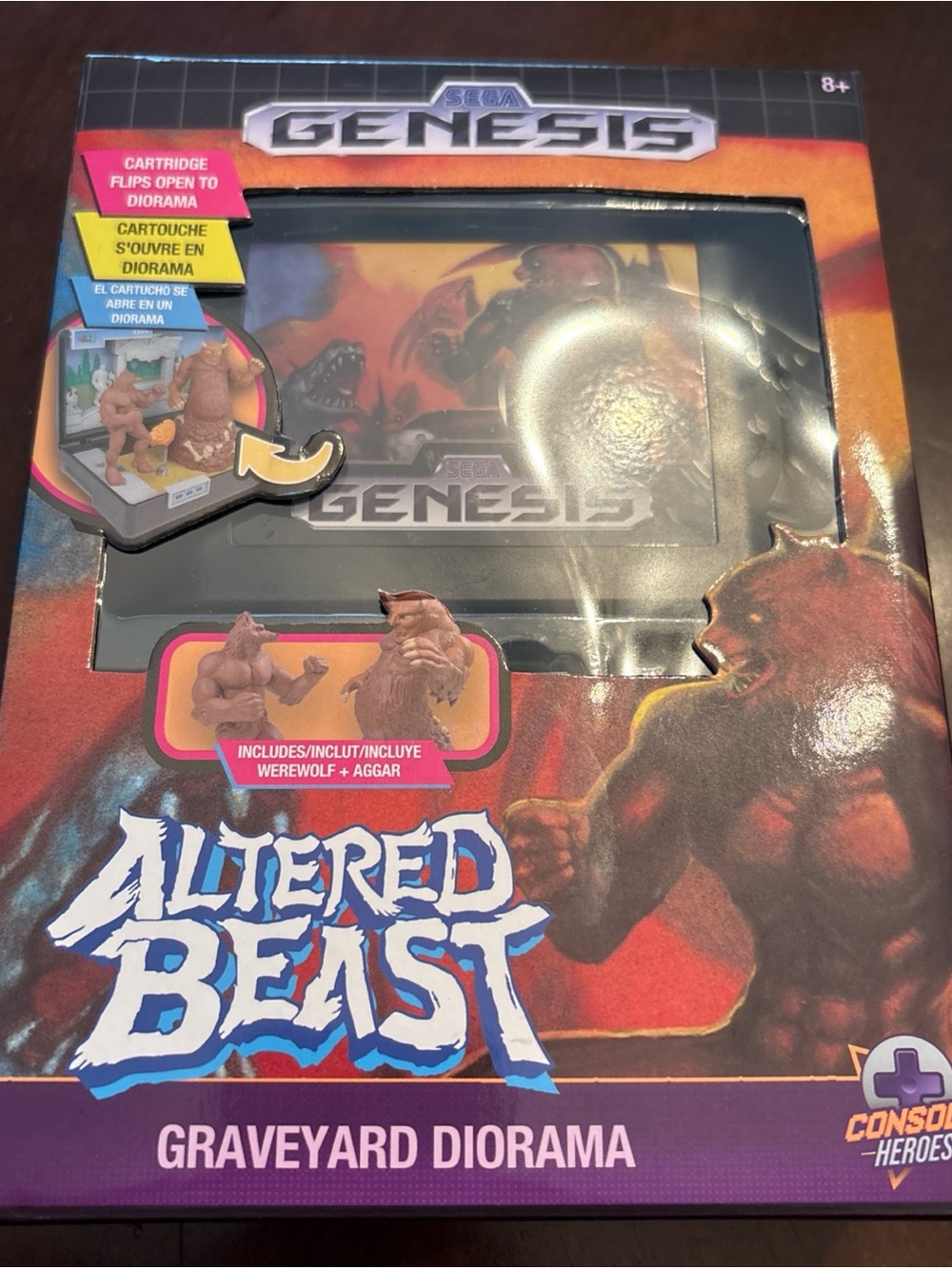 Altered Beast Graveyard Diorama – Styled, Red/Brown